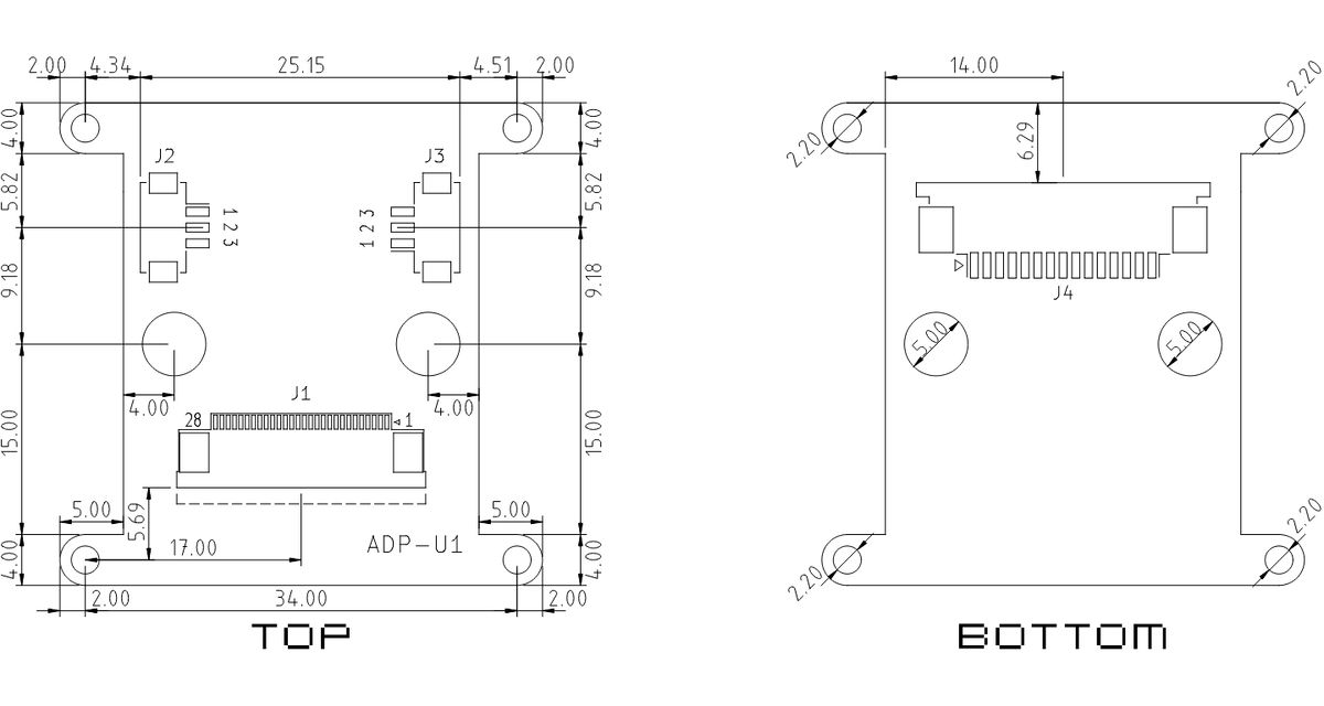 ADP-U1 Adapter Board Data Sheet - wiki_veye